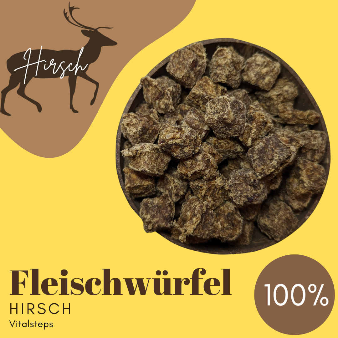 Fleischwürfel Hirsch